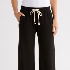 Honeydew USA Black Lounge Pants with Cream Drawstring